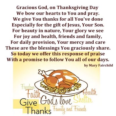 Religious Thanksgiving Poems