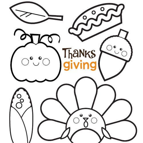 Thanksgiving 2023 Coloring Pages