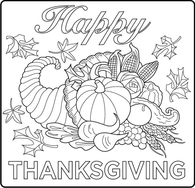 Thanksgiving Coloring Sheets