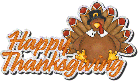 Happy Thanksgiving Turkey Gliter