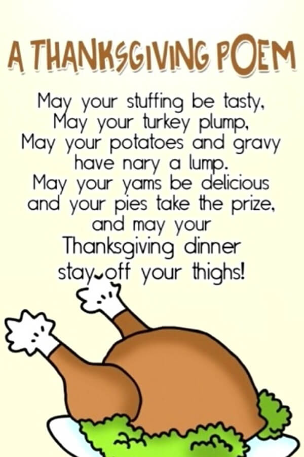 Thanksgiving Poems For Friends