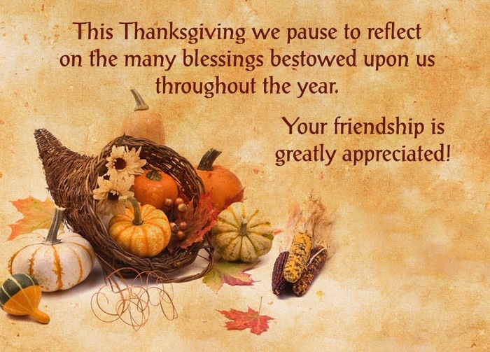 Thanksgiving Wishes For Friends